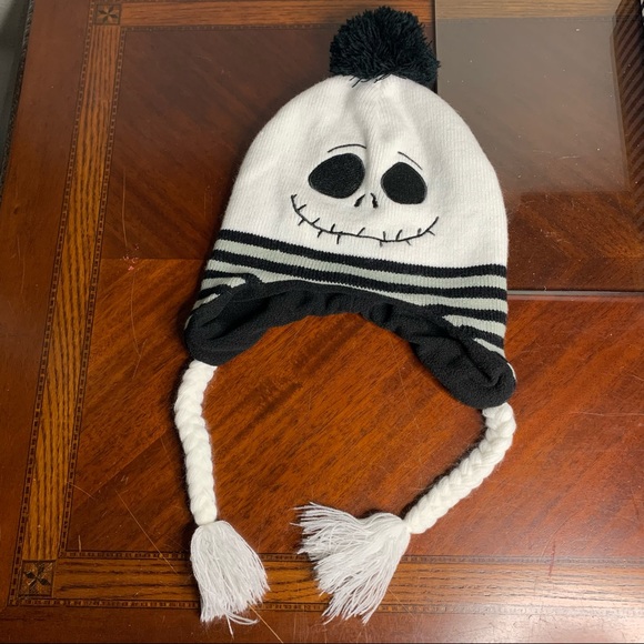 Disney’s Tim Burton Nightmare Before Christmas Jack Skellington Beanie Hat - Picture 1 of 12